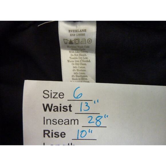 Everlane Black Pull On Pants Size 6 - Picture 6 of 6